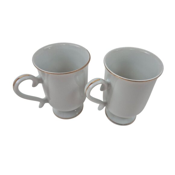 Royal Princess Fine Porcelain Mugs Floral Butterfly Design Gold Trim Japan 2 mug - Picture 5 of 9